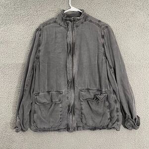 Treasure‎ & Bond Utility Jacket Women M Gray Casual Full Zip